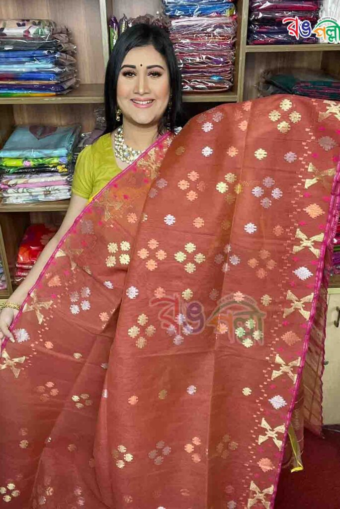 Dhakai Jamdani Saree for festivals