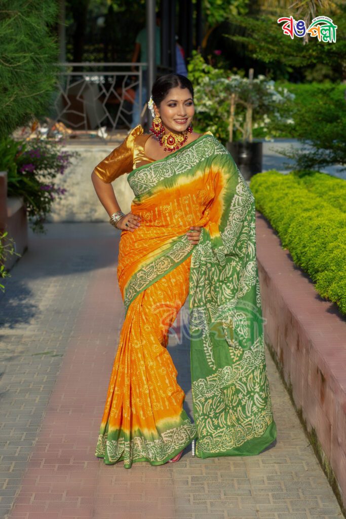 Cotton Batik Saree