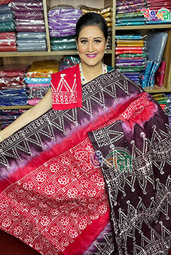 Cotton batik saree