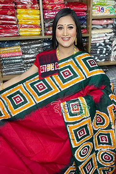 Cotton batik saree 2025