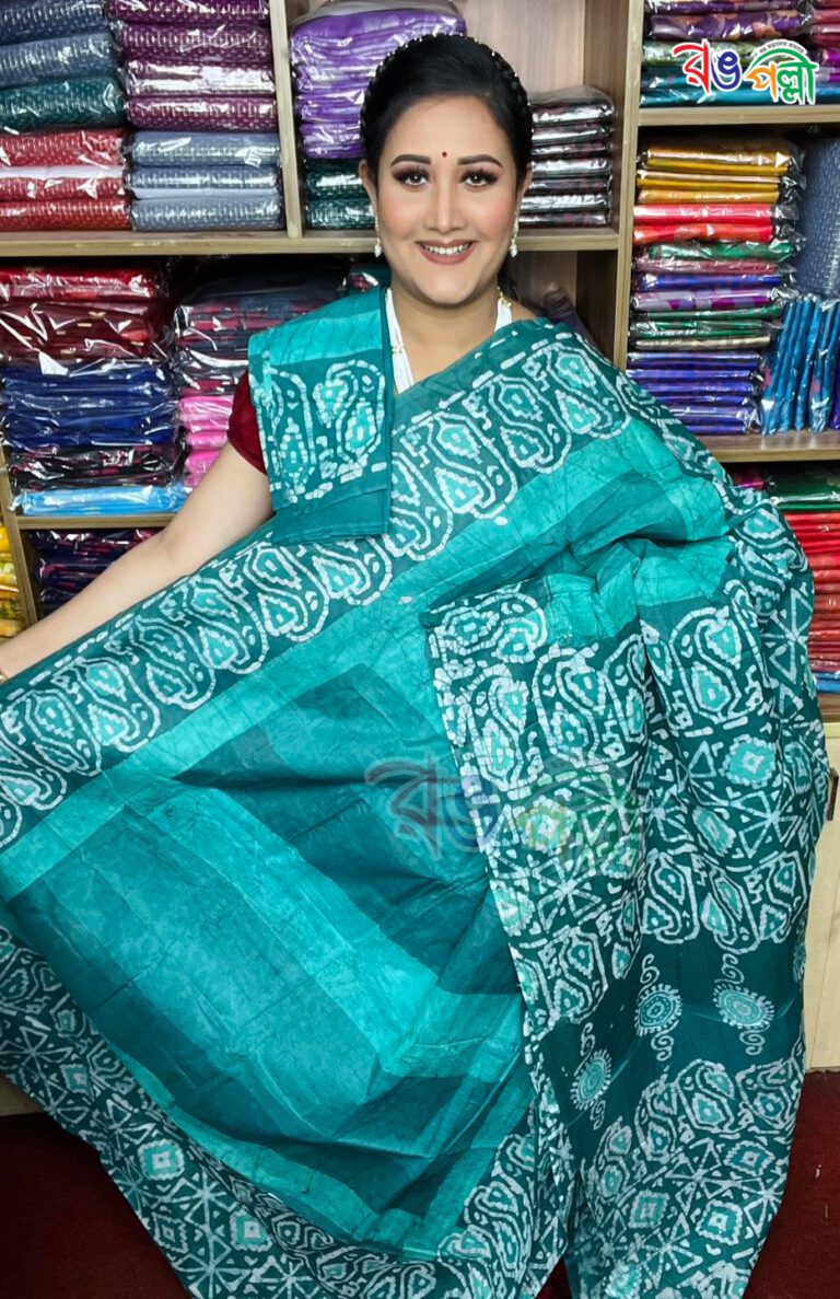 cotton batik saree