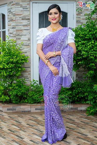 Halfsilk Jamdani Saree