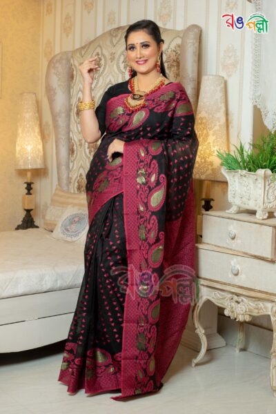 Halfsilk Jamdani Saree