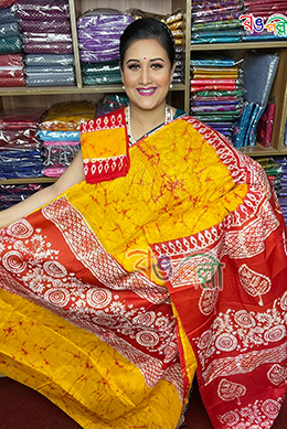 Cotton batik saree price in bd